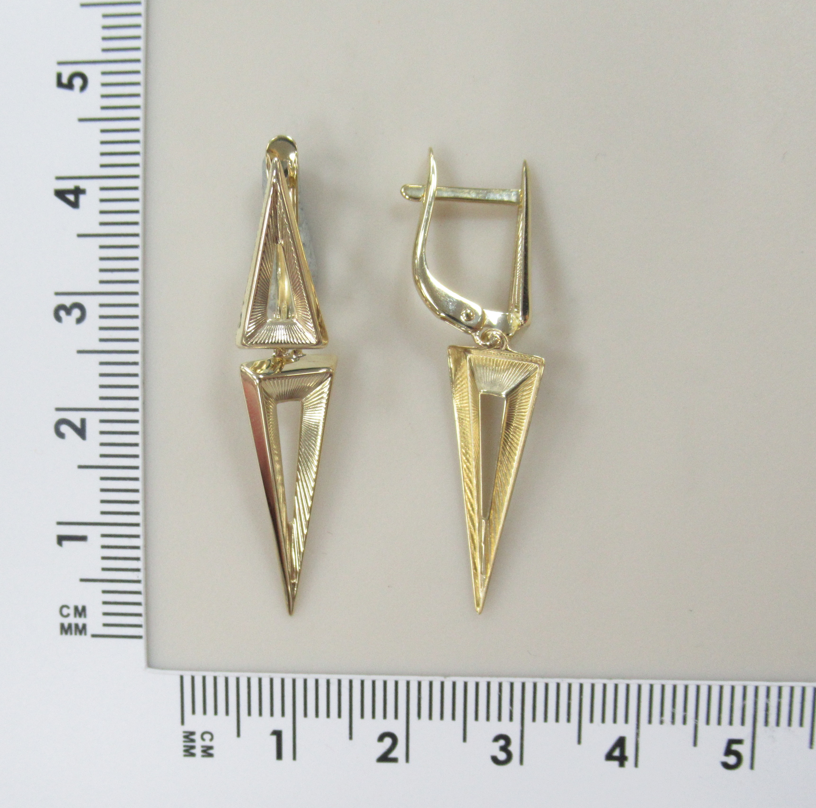 Серьги из желтого золота